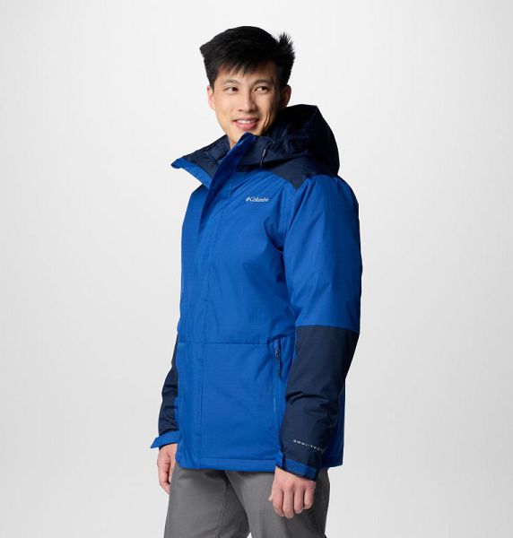 Men Columbia Point Park™ Waterproof Insulated 3 In 1 Jackets Blue / Navy | US-HLGVSW-560