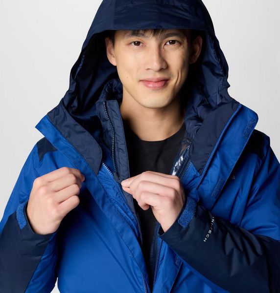 Men Columbia Point Park™ Waterproof Insulated 3 In 1 Jackets Blue / Navy | US-HLGVSW-560