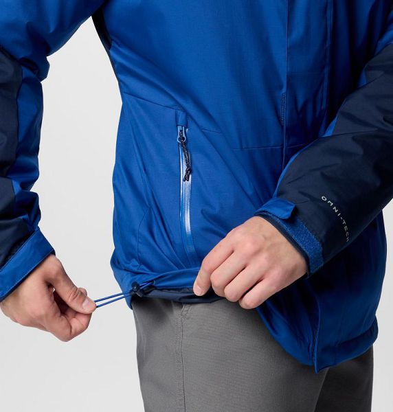 Men Columbia Point Park™ Waterproof Insulated 3 In 1 Jackets Blue / Navy | US-HLGVSW-560