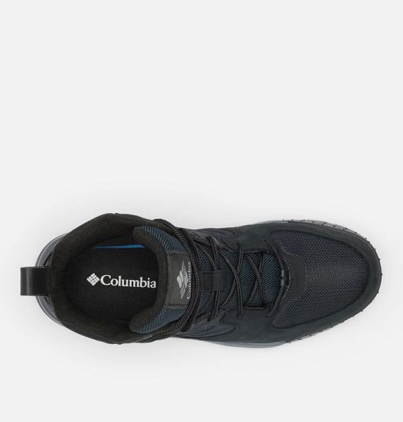 Men Columbia Portlander™ Mid Omni-Heat™ Waterproof Shoes Black / Grey | US-RYZHWO-482