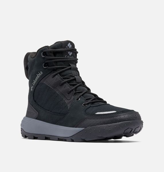 Men Columbia Portlander™ Omni-Heat Infinity™ Waterproof Winter Boots Black / Grey | US-BYOWZU-486