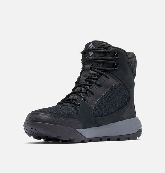 Men Columbia Portlander™ Omni-Heat Infinity™ Waterproof Winter Boots Black / Grey | US-BYOWZU-486