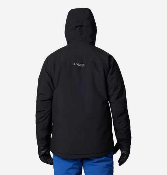 Men Columbia PowBound™ Waterproof Ski Jackets Black | US-WBSLMI-108