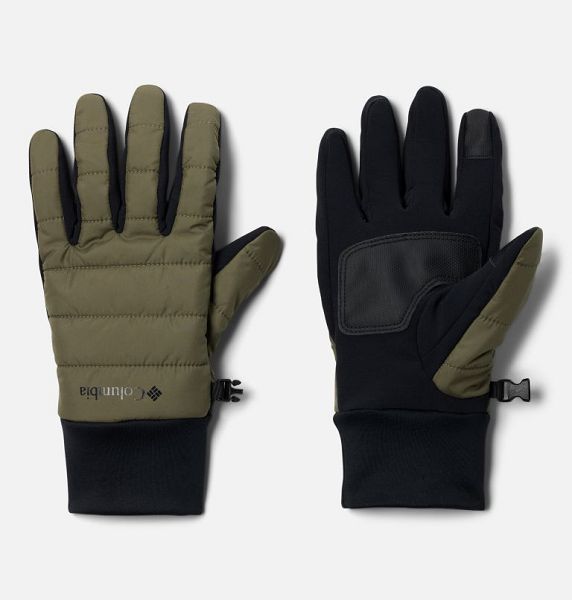 Men Columbia Powder Lite™ II Insulated Gloves Grey / Green | US-HQGNRT-645