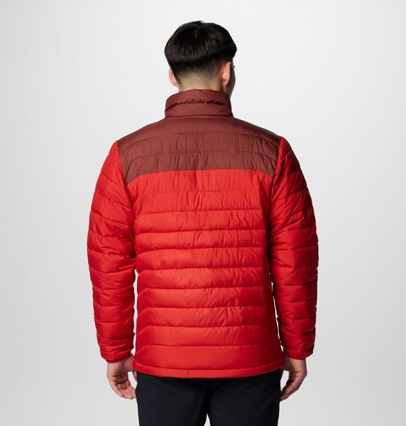 Men Columbia Powder Lite™ II Insulated Jackets Red / Brown | US-KYXZLC-502