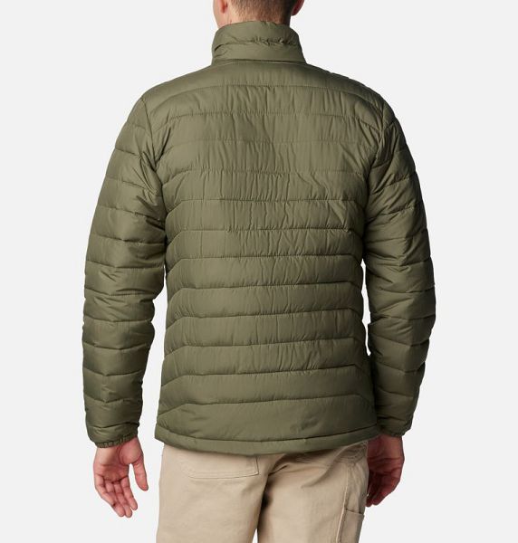 Men Columbia Powder Lite™ II Insulated Jackets Grey / Green | US-CTDBZI-035