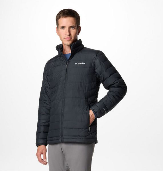 Men Columbia Powder Lite™ II Insulated Jackets Black | US-JYGWHB-093