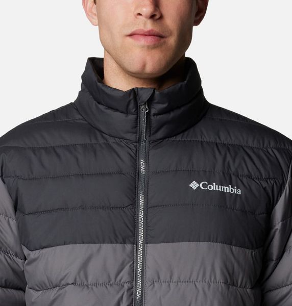 Men Columbia Powder Lite™ II Insulated Jackets Grey / Dark Grey | US-AQTCKE-298