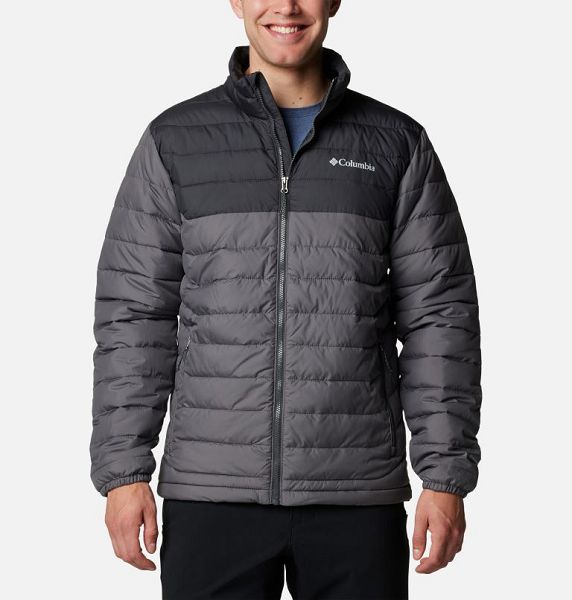 Men Columbia Powder Lite™ II Insulated Jackets Grey / Dark Grey | US-AQTCKE-298