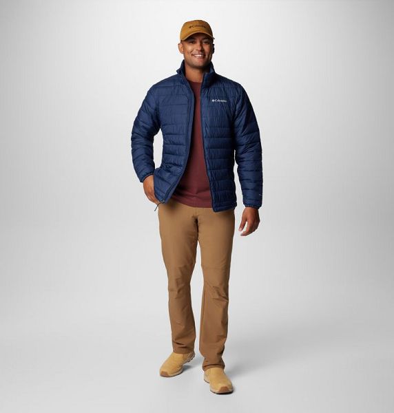 Men Columbia Powder Lite™ II Insulated Jackets Navy | US-CSDYMX-162