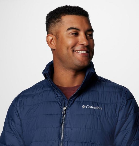 Men Columbia Powder Lite™ II Insulated Jackets Navy | US-CSDYMX-162