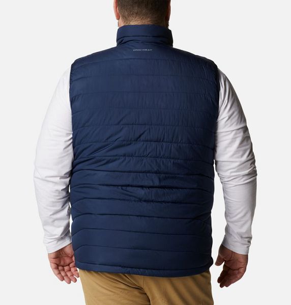 Men Columbia Powder Lite™ II Insulated Vest Navy | US-FQVZOC-810