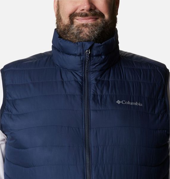 Men Columbia Powder Lite™ II Insulated Vest Navy | US-FQVZOC-810