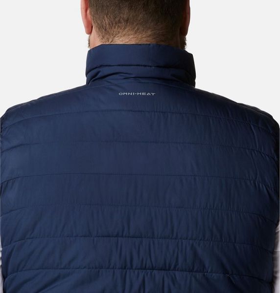 Men Columbia Powder Lite™ II Insulated Vest Navy | US-FQVZOC-810