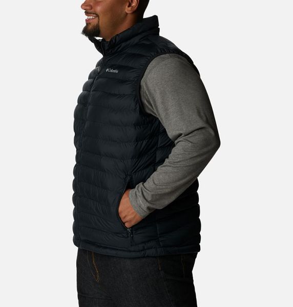 Men Columbia Powder Lite™ II Insulated Vest Black | US-DEHTJL-512