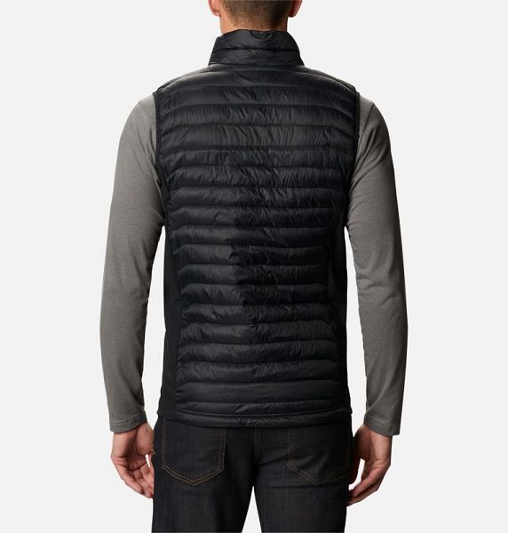 Men Columbia Powder Pass™ Vest Black | US-AGJVHK-465