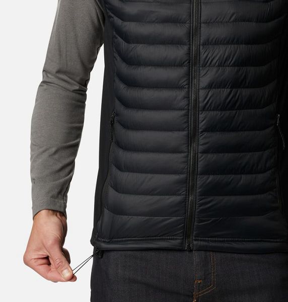 Men Columbia Powder Pass™ Vest Black | US-AGJVHK-465