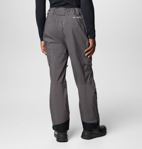 Men Columbia Powder Stash™ II Waterproof Ski Pants Dark Grey / Black | US-OVHIJT-610