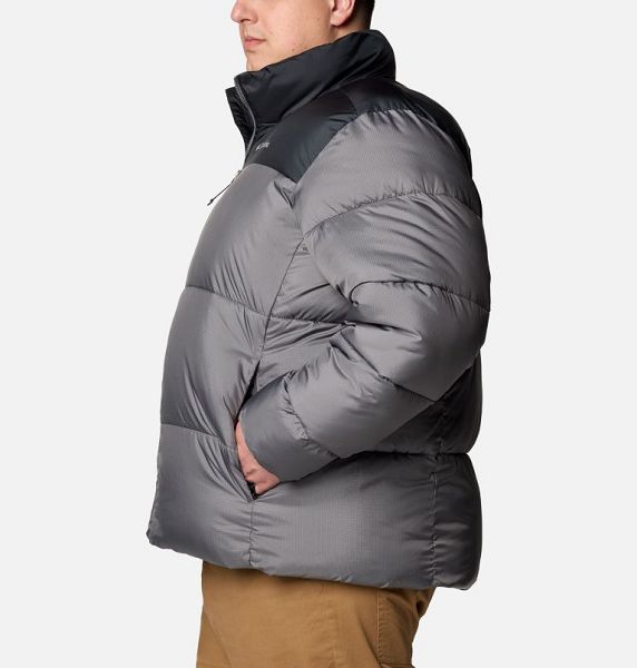 Men Columbia Puffect™ III Insulated Puffer Jacket Grey / Black | US-FABVSL-165