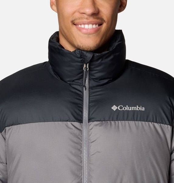 Men Columbia Puffect™ III Puffer Jacket Grey / Black | US-MTJCQI-804