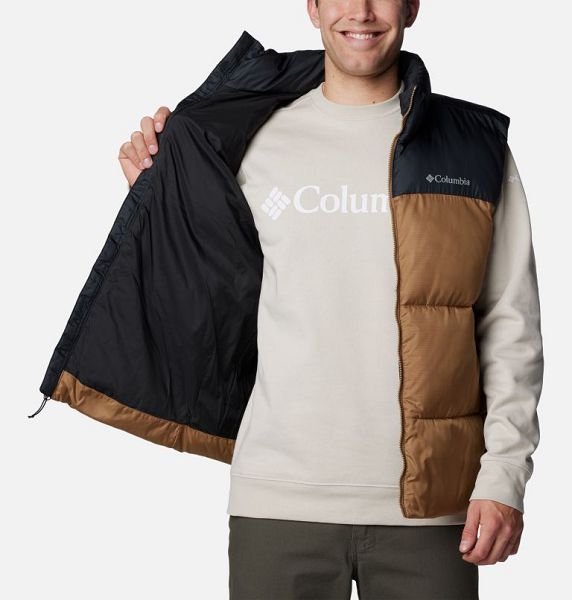 Men Columbia Puffect™ III Puffer Vest Black | US-GFOUNJ-124