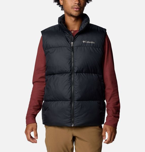 Men Columbia Puffect™ III Puffer Vest Black | US-QSLUKJ-075