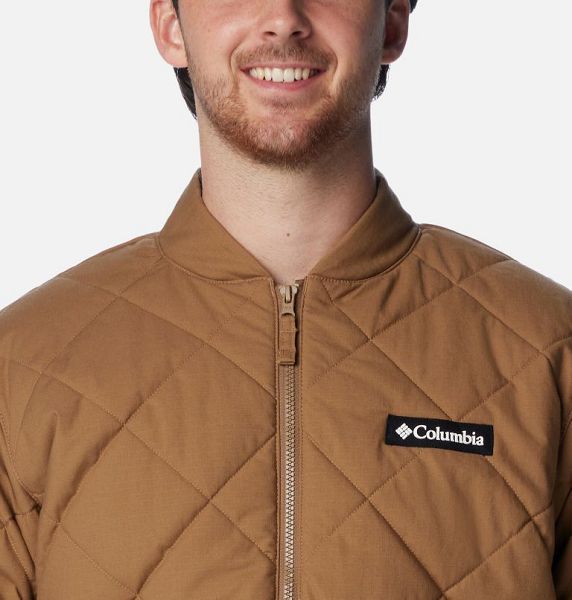 Men Columbia Rad Padded Jacket Khaki | US-GFXANB-409