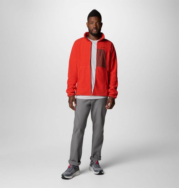 Men Columbia Rapid Expedition™ II Fleece Jackets Red | US-GDZYTL-972