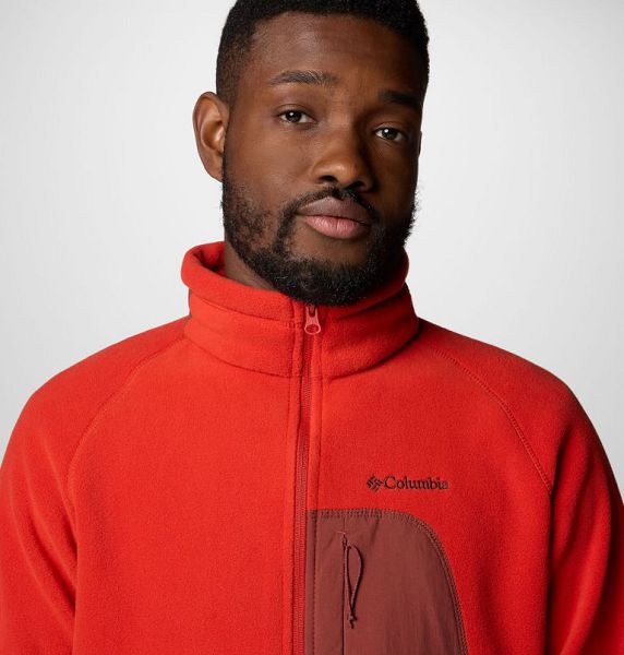 Men Columbia Rapid Expedition™ II Fleece Jackets Red | US-GDZYTL-972