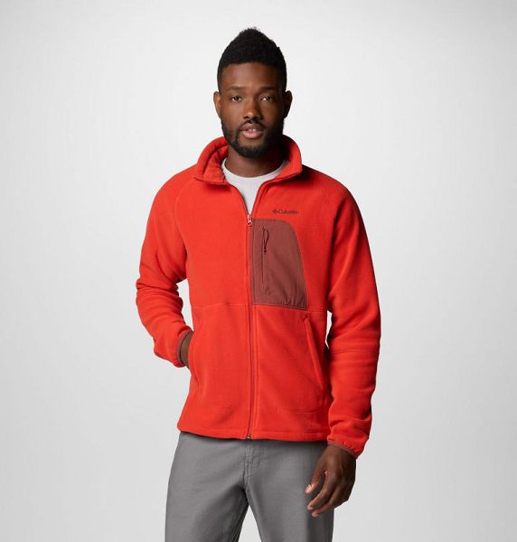 Men Columbia Rapid Expedition™ II Fleece Jackets Red | US-GDZYTL-972