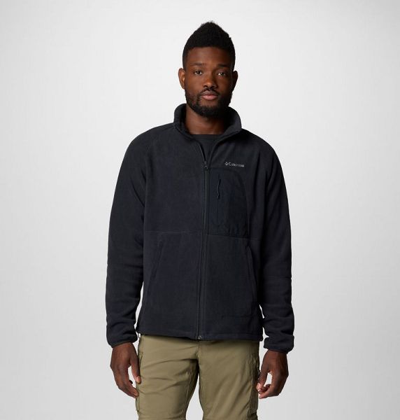 Men Columbia Rapid Expedition™ II Fleece Jackets Black | US-PVRZEH-612