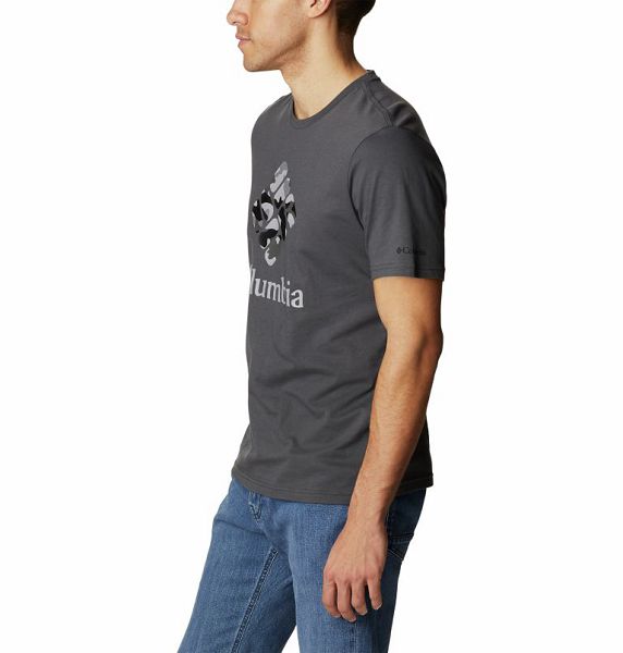 Men Columbia Rapid Ridge™ Graphic T-Shirt Dark Grey / Camo | US-GVRQNY-201