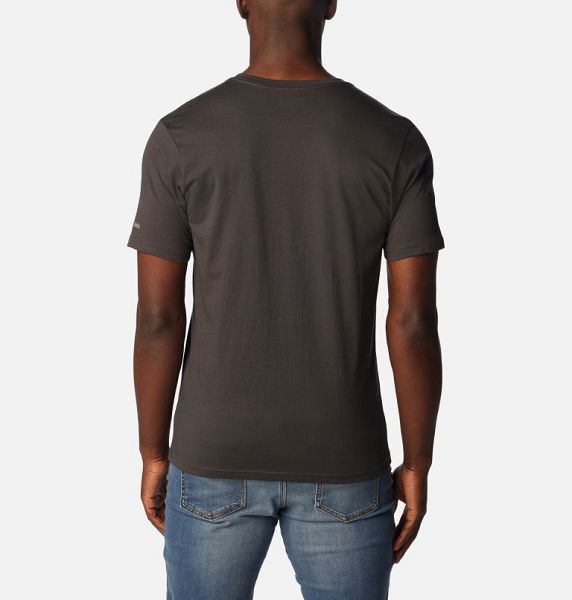 Men Columbia Rapid Ridge™ Graphic T-Shirt Dark Grey | US-ERJYZM-601