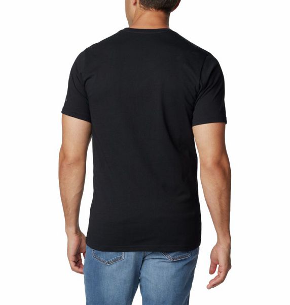 Men Columbia Rapid Ridge™ Graphic T-Shirt Black | US-LFBMWV-803