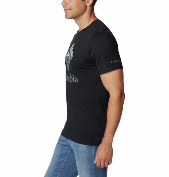 Men Columbia Rapid Ridge™ Graphic T-Shirt Black | US-LFBMWV-803