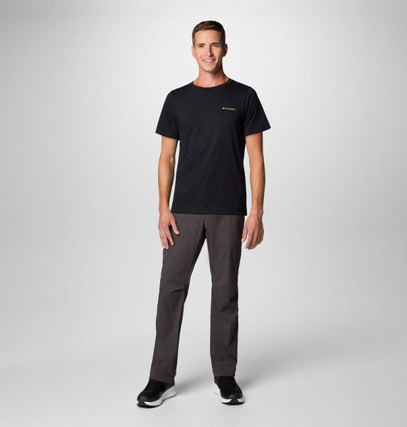 Men Columbia Rapid Ridge™ II Organic Cotton T-Shirt Black | US-ZEATFQ-406