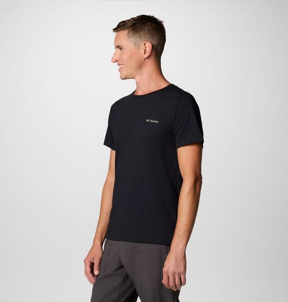 Men Columbia Rapid Ridge™ II Organic Cotton T-Shirt Black | US-ZEATFQ-406