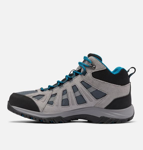 Men Columbia Redmond™ III Mid Waterproof Walking Shoes Deep Grey / Black | US-IAJCXE-316