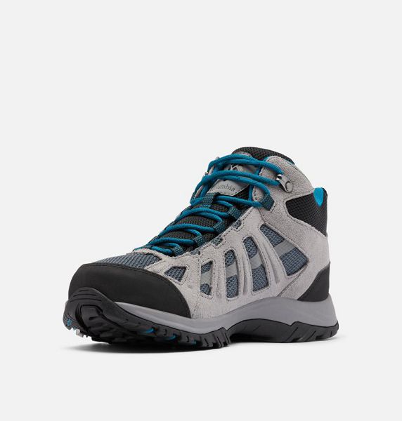 Men Columbia Redmond™ III Mid Waterproof Walking Shoes Deep Grey / Black | US-IAJCXE-316