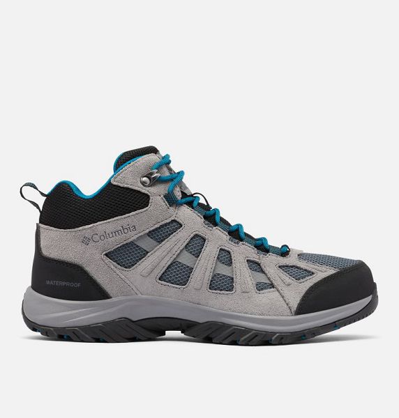 Men Columbia Redmond™ III Mid Waterproof Walking Shoes Deep Grey / Black | US-IAJCXE-316