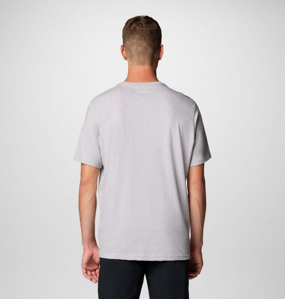 Men Columbia Rockaway River™ Outdoor T-Shirt Grey | US-CLPSBW-016