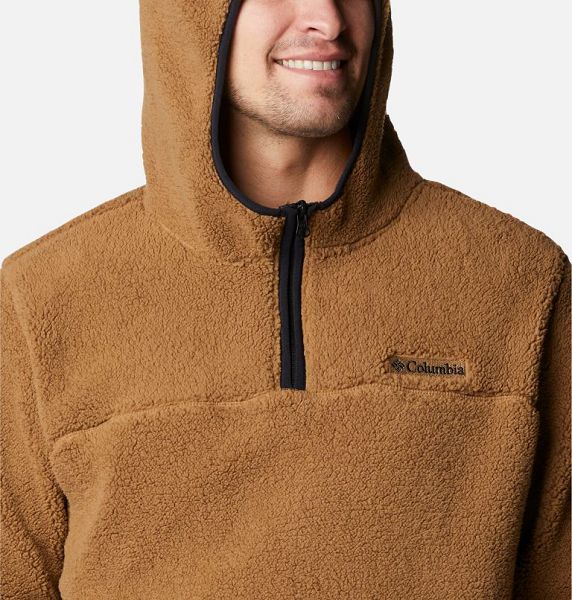 Men Columbia Rugged Ridge™ III Sherpa Hoodie Brown | US-UNPOQF-856