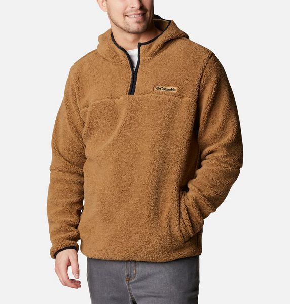 Men Columbia Rugged Ridge™ III Sherpa Hoodie Brown | US-UNPOQF-856