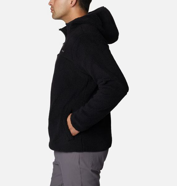 Men Columbia Rugged Ridge™ III Sherpa Hoodie Black | US-MHJNCY-973