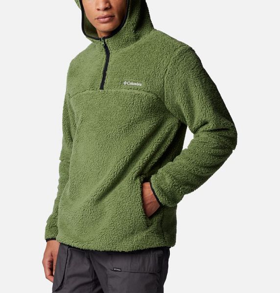 Men Columbia Rugged Ridge™ III Sherpa Hoodie Green | US-YJXNDI-249