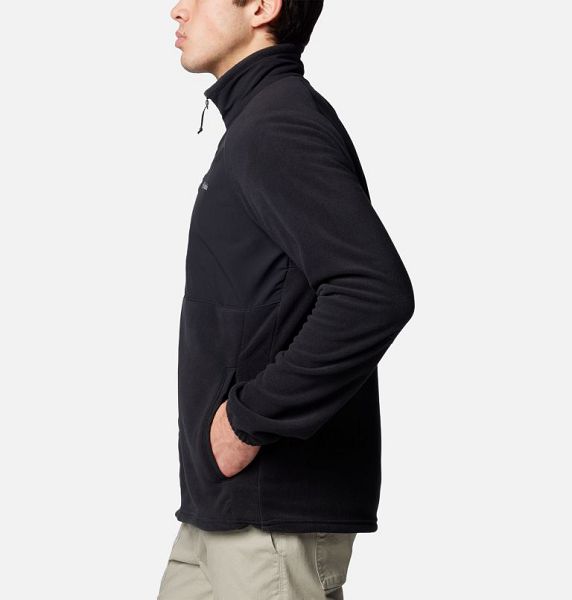 Men Columbia Sage Peak™ Fleece Jackets Black | US-AQMPHG-894