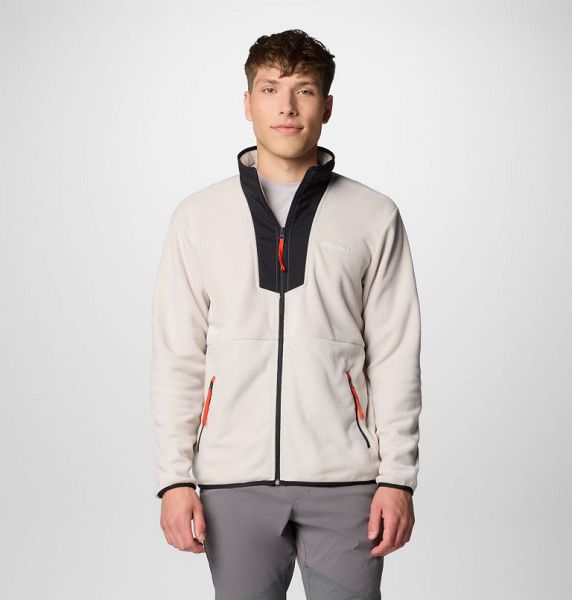 Men Columbia Sequoia Grove™ Fleece Jackets Dark Grey / Black | US-CAZKHD-820