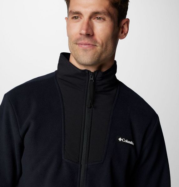 Men Columbia Sequoia Grove™ Fleece Jackets Black | US-TXSPFU-791