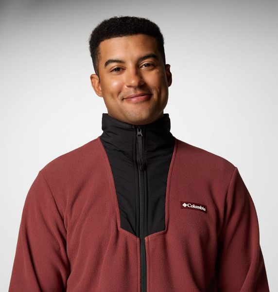 Men Columbia Sequoia Grove™ Fleece Jackets Brown / Black | US-LSUPCR-184