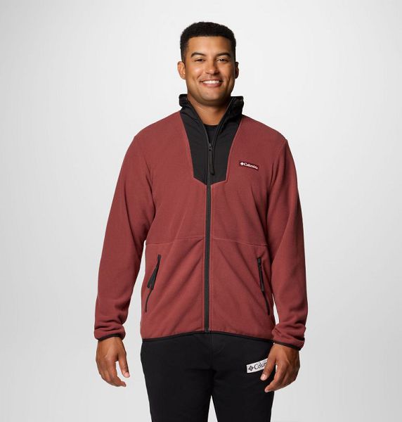 Men Columbia Sequoia Grove™ Fleece Jackets Brown / Black | US-LSUPCR-184